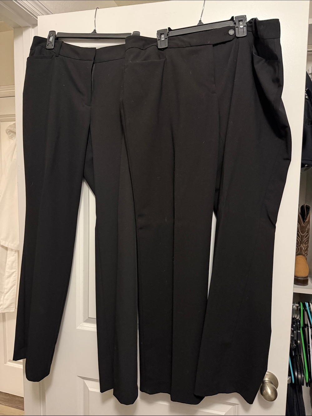 Women's Black Tailored Dress Trousers, Calvin Klein and Liz Claiborne